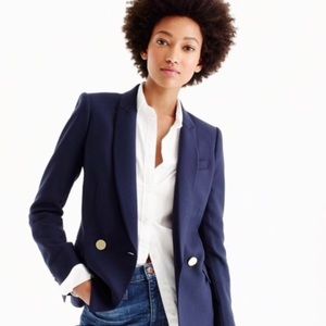 J.CREW Dover Blazer in Italian Wool - Navy / Sz 10